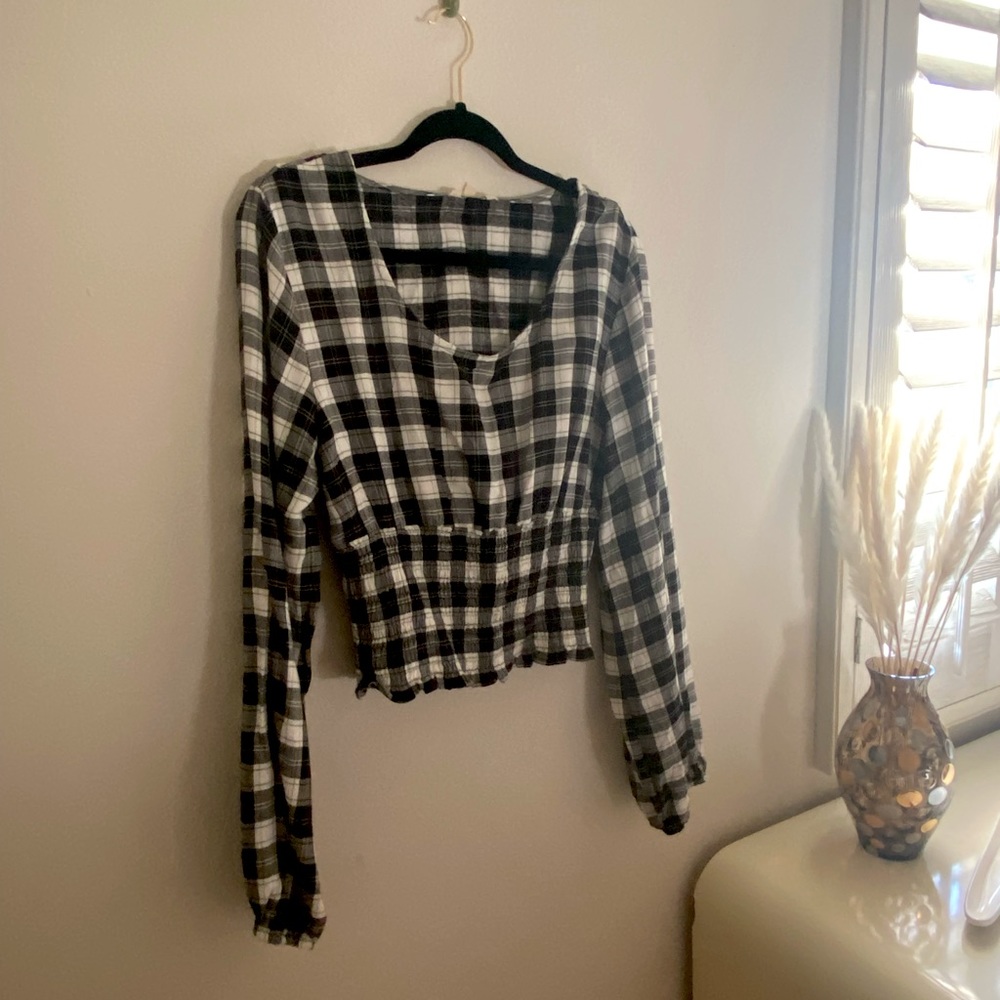 Plaid crop top